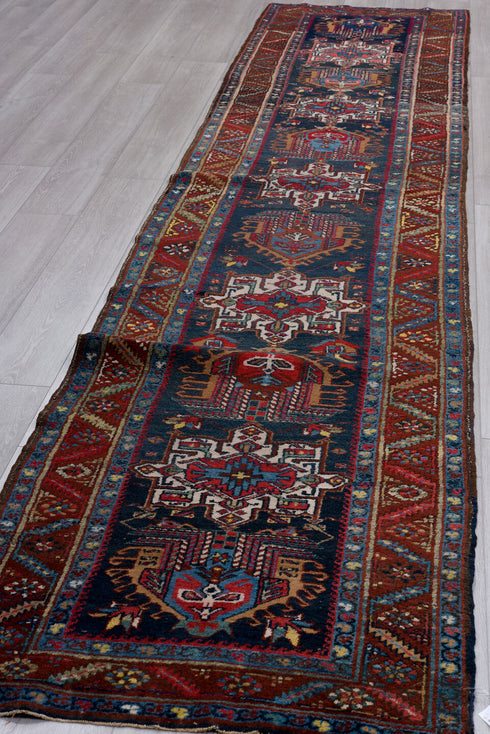 Vintage Heriz Runner Rug (3' x 14')